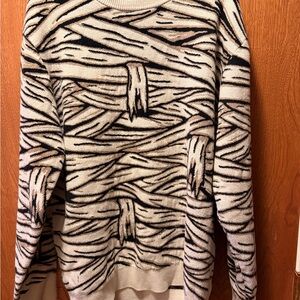 Men's mummy wrap Crewneck Sweater FUN.com